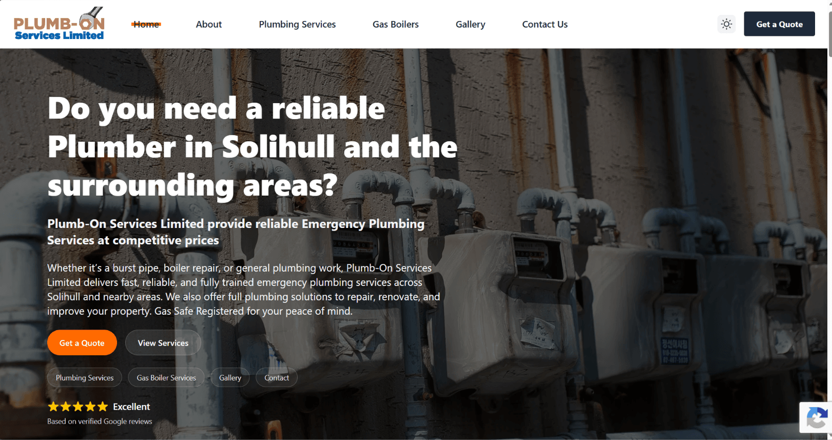 Plumb-On Services Limited Website Revamp